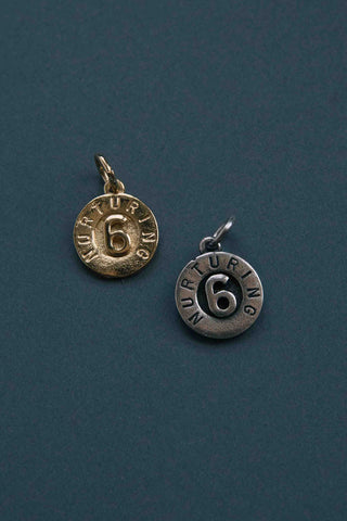 14kt gold numerology pendant charms	