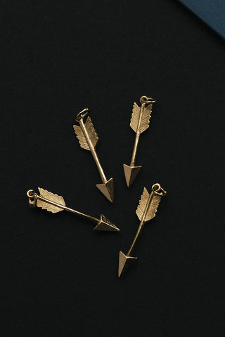14kt gold arrow pendants
