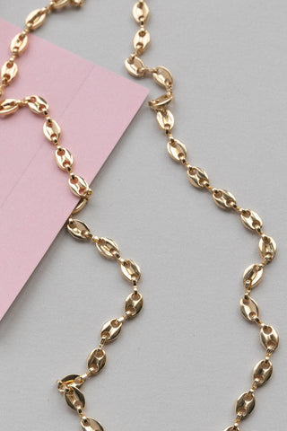 14 karat gold pig-nose chain necklace