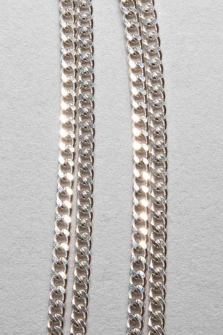 Sterling Silver Hit the Curb Necklace with Cuff Keeper