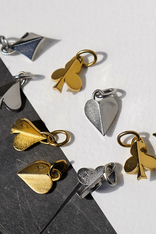 Suits Collection charms - waterproof handcrafted brass jewelry set