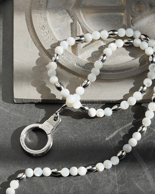 tiny treasure beaded gemstone necklace