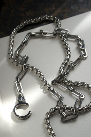 Chain Reaction Wrap Cuff Keeper Necklace