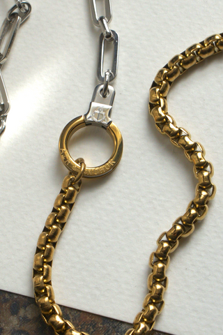 Chain Reaction Wrap Cuff Keeper Necklace