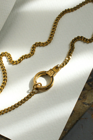 Hit the Curb Chain Cuff Keeper Necklace