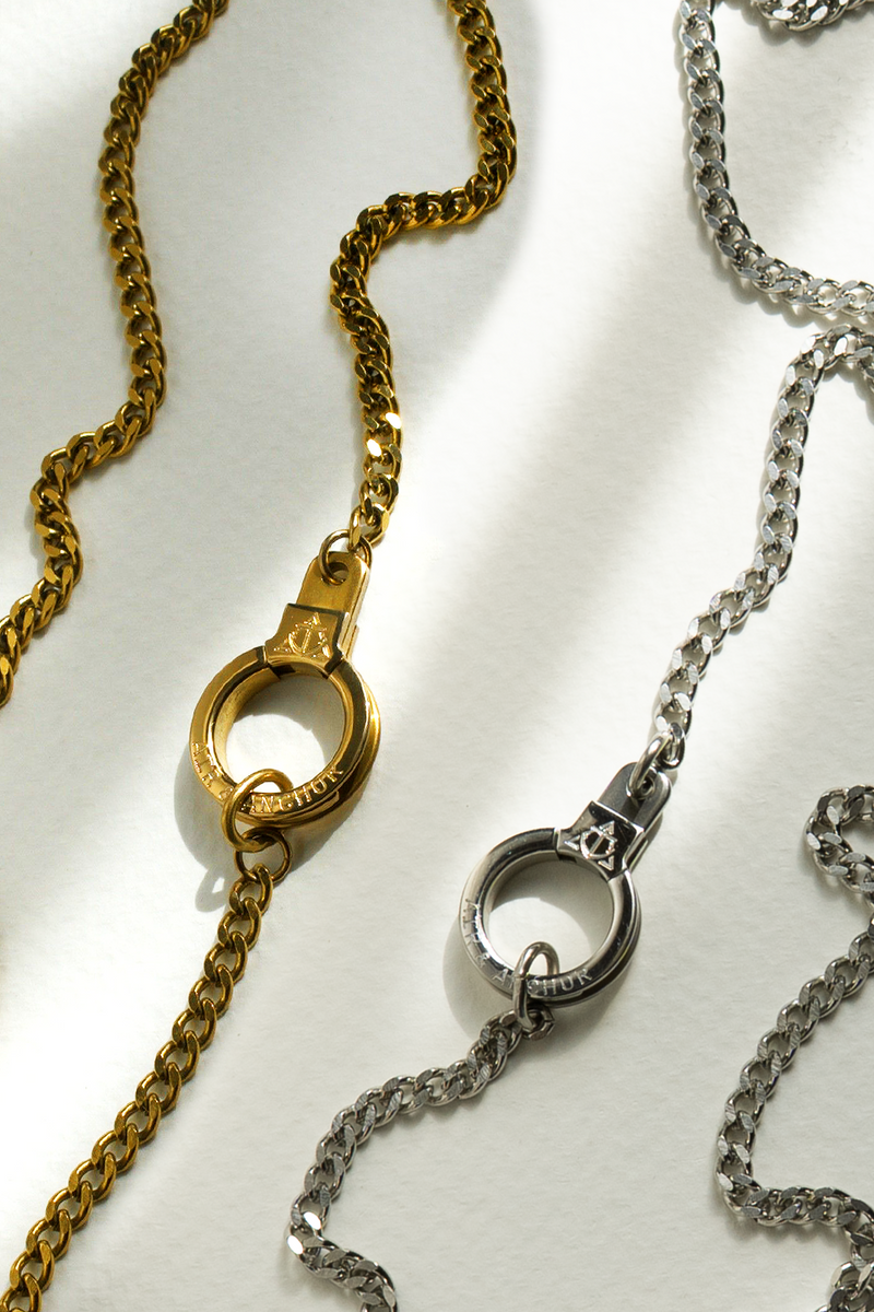 Hit the Curb Chain Cuff Keeper Necklace
