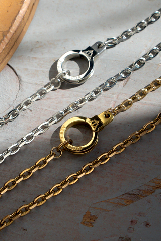 Linked Up Close Cuff Keeper Necklace