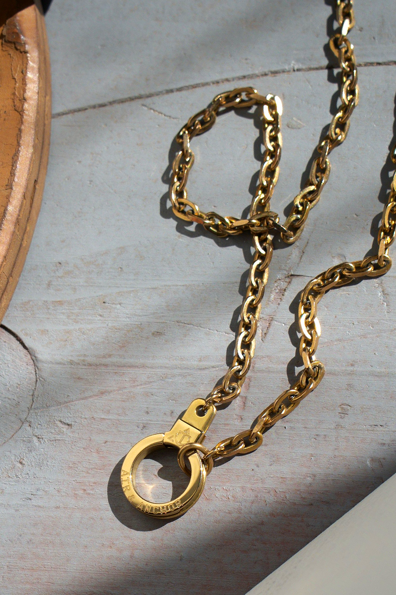 Linked Up Close Cuff Keeper Necklace