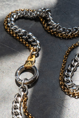 Double Standard Cuff Keeper Necklace