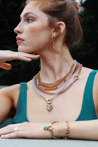 all in a row beaded necklace with cuff keeper