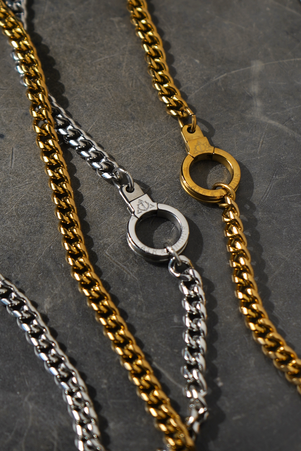 Lineage Chain Cuff Keeper Necklace Stainless Steel – Air & Anchor Lineage Chain Cuff Keeper Necklace Stainless Steel – Air & Anchor