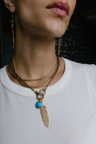 *BRASS* When Nothing is Certain Necklace Set