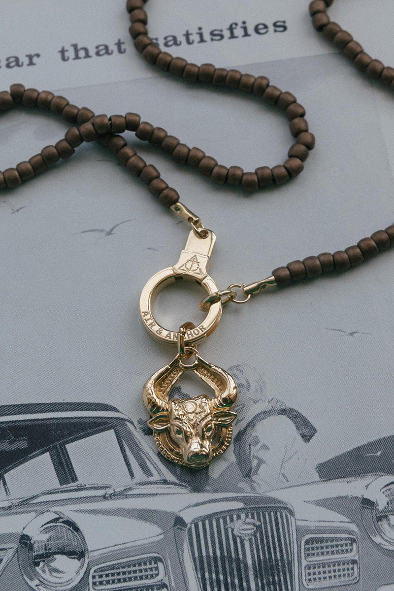 Gold Louis Vuitton Bulls Necklace