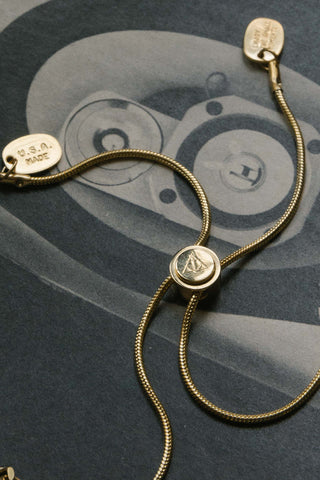 lightweight 14k gold adjustable pig-nose chain necklace	