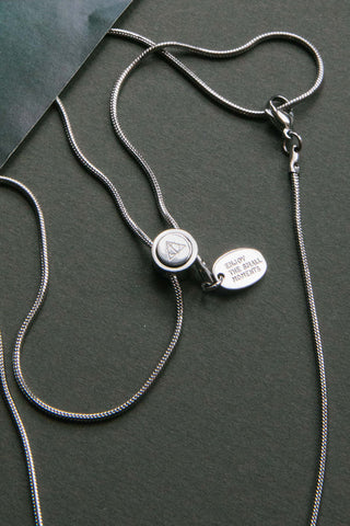 25" stainless steel adjustable amethyst gemstone necklace	
