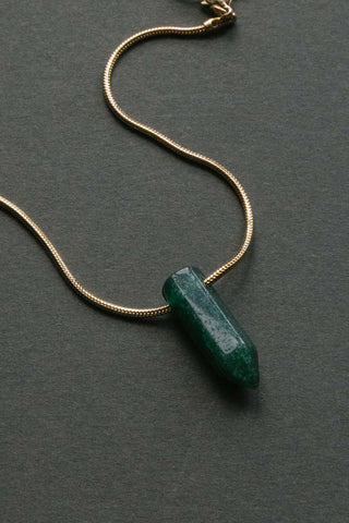 green aventurine gemstone necklace