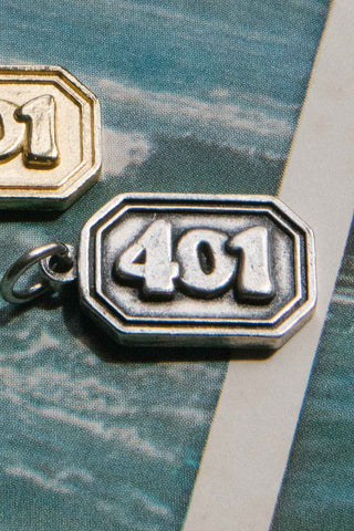 401 area code silver pendants