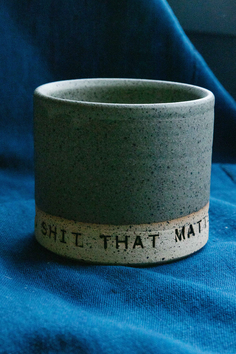 Enjoy The Sh*t That Matters Mug in Green