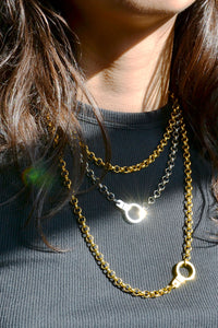 More Is More Oversized Round Link Chain Necklace