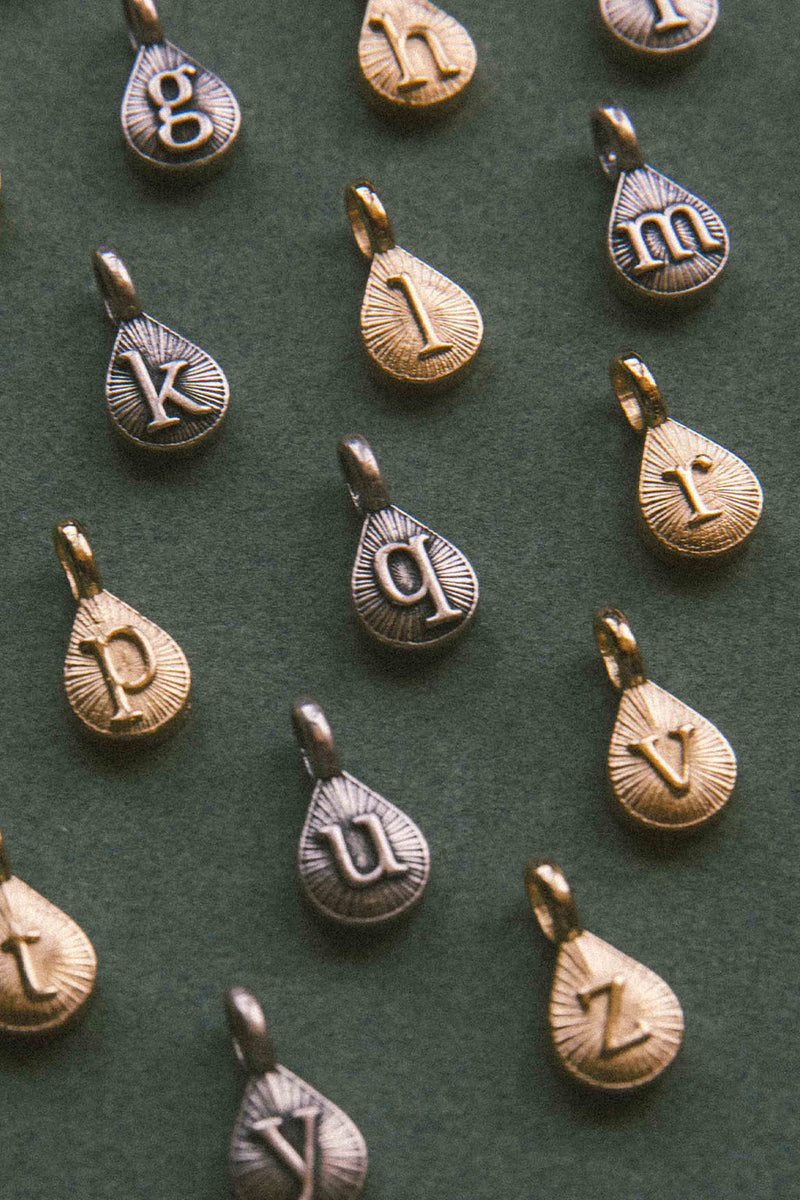 Put it In Writing Alphabet Charm