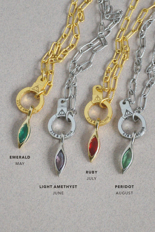 Stainless Steel Month by Month Necklace Set