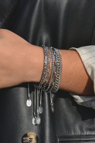 Stainless Steel Hit the Curb Adjustable Chain Bracelet