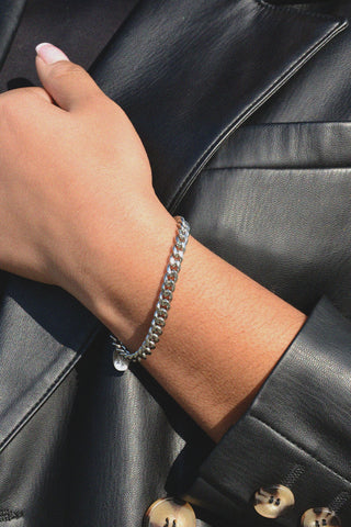 Stainless Steel Adjustable Lineage Chain Bracelet