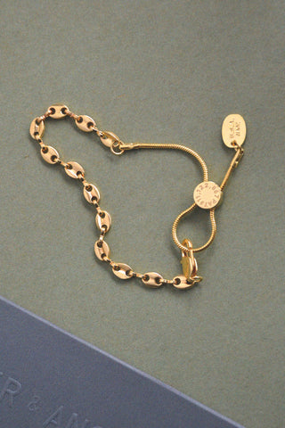 Stainless Steel Adjustable This Little Piggy Chain Bracelet