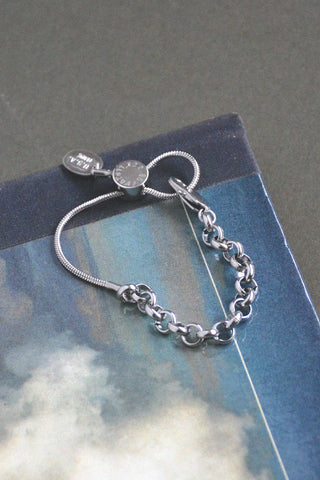 Stainless-Steel Adjustable More is More Chain Bracelet