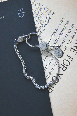 Stainless Steel Good Things Are Coming Adjustable Chain Bracelet