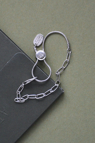 Stainless Steel Keep It Together Adjustable Chain Bracelet