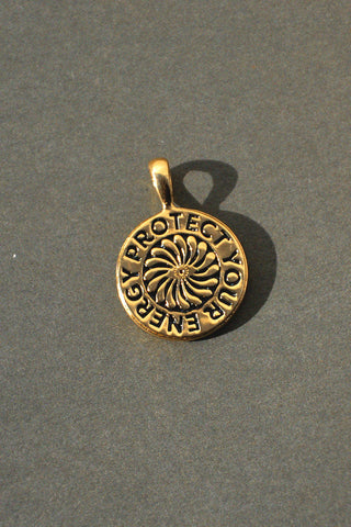 Sterling Silver Protect Your Energy Charm