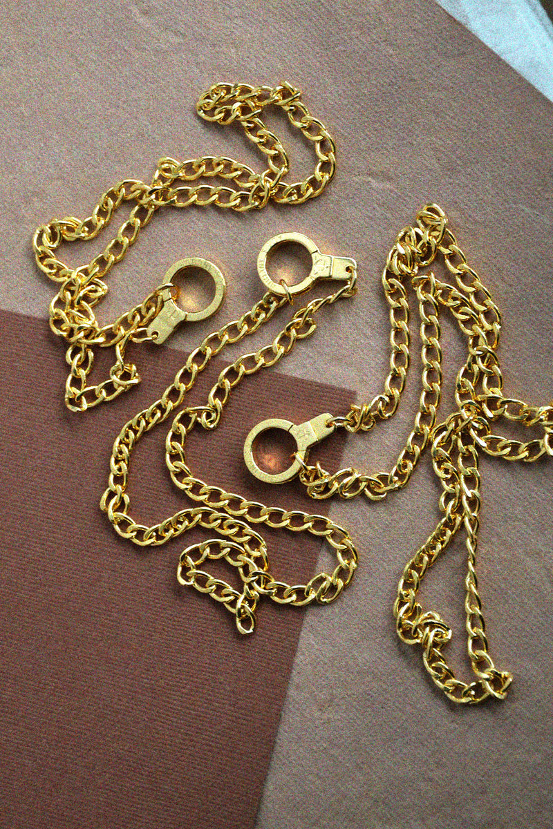 Sterling Silver Heritage Chain Necklace with Cuff Keeper