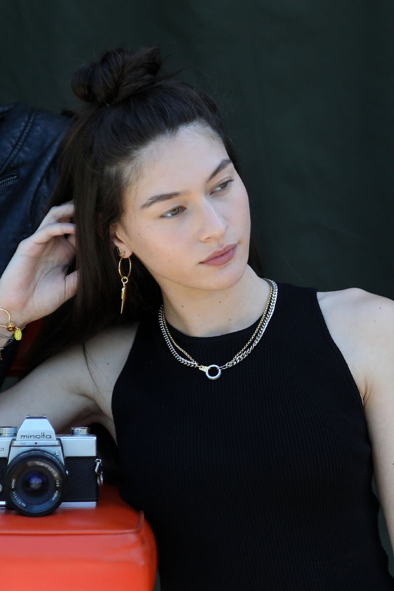 Double Standard Cuff Keeper Necklace