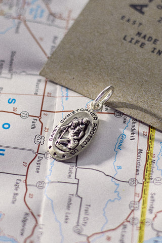 Guardian of the Open Road Sterling Silver Charm