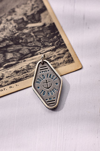 Hold Fast to Hope Vintage Keychain Charm