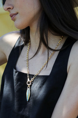 The Long Road Patchwork Necklace