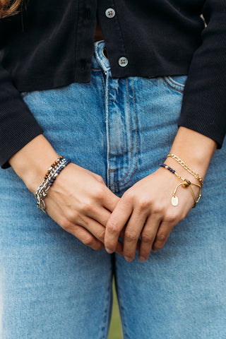 Tiny Treasure Adjustable Beaded Gemstone Bracelet