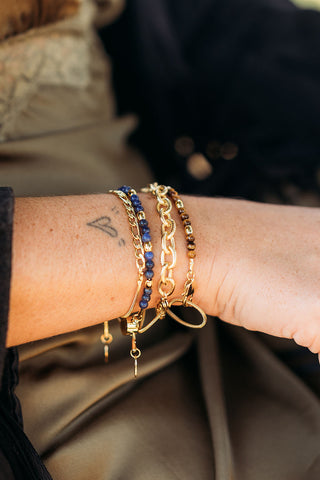 Tiny Treasure Adjustable Beaded Gemstone Bracelet