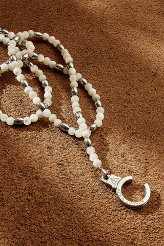 tiny treasure beaded gemstone necklace