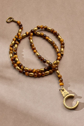 tiny treasure beaded gemstone necklace