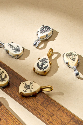 Scratch the Surface Scrimshaw Charm