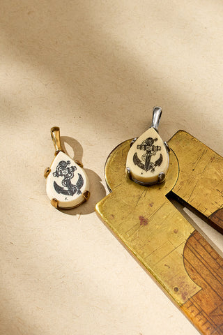 Scratch the Surface Scrimshaw Charm