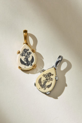 Scratch the Surface Scrimshaw Charm