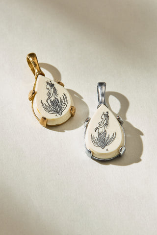 Scratch the Surface Scrimshaw Charm