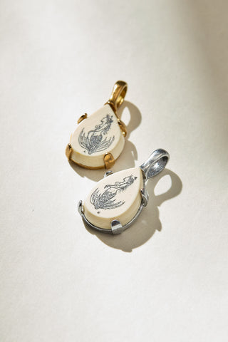 Scratch the Surface Scrimshaw Charm