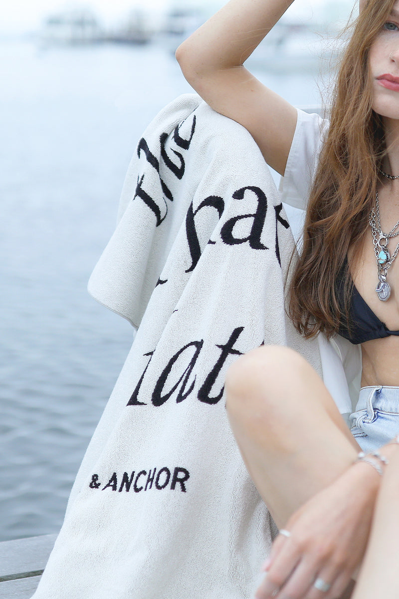 Enjoy the Sh*t that Matters Oversized Towel