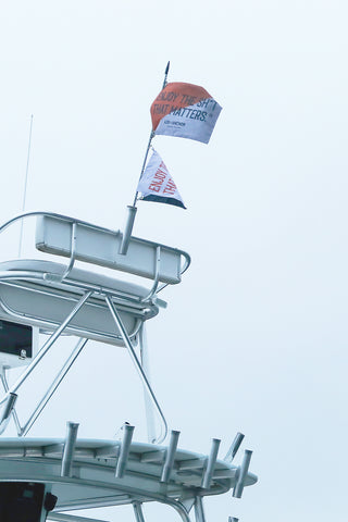 Enjoy the Sh*t That Matters Classic Boat Flag