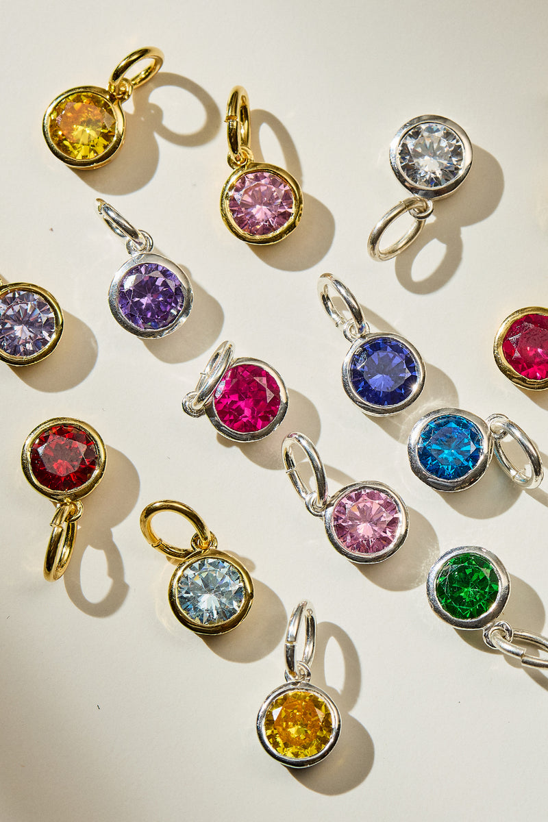 Little Reminder Sterling Silver Birth Month Crystals