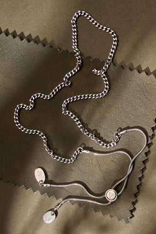 hit the curb chain adjustable necklace